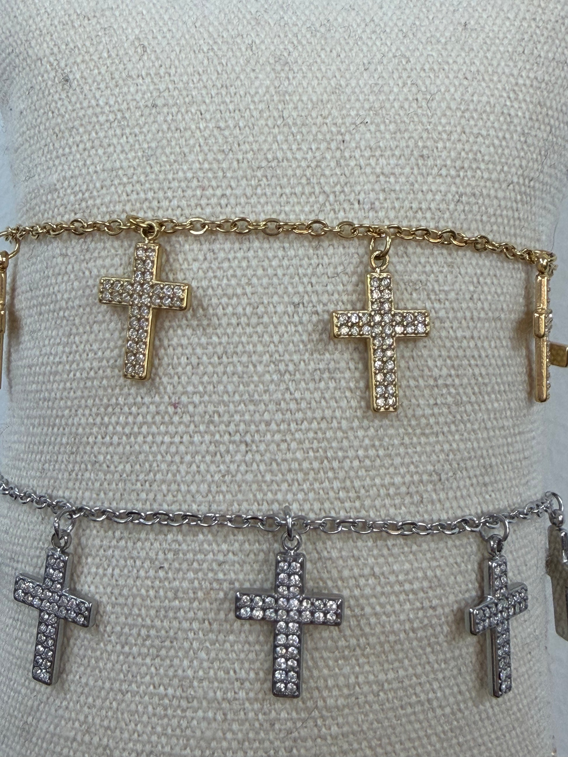 Bracciale Croce Brilli- JadeShop