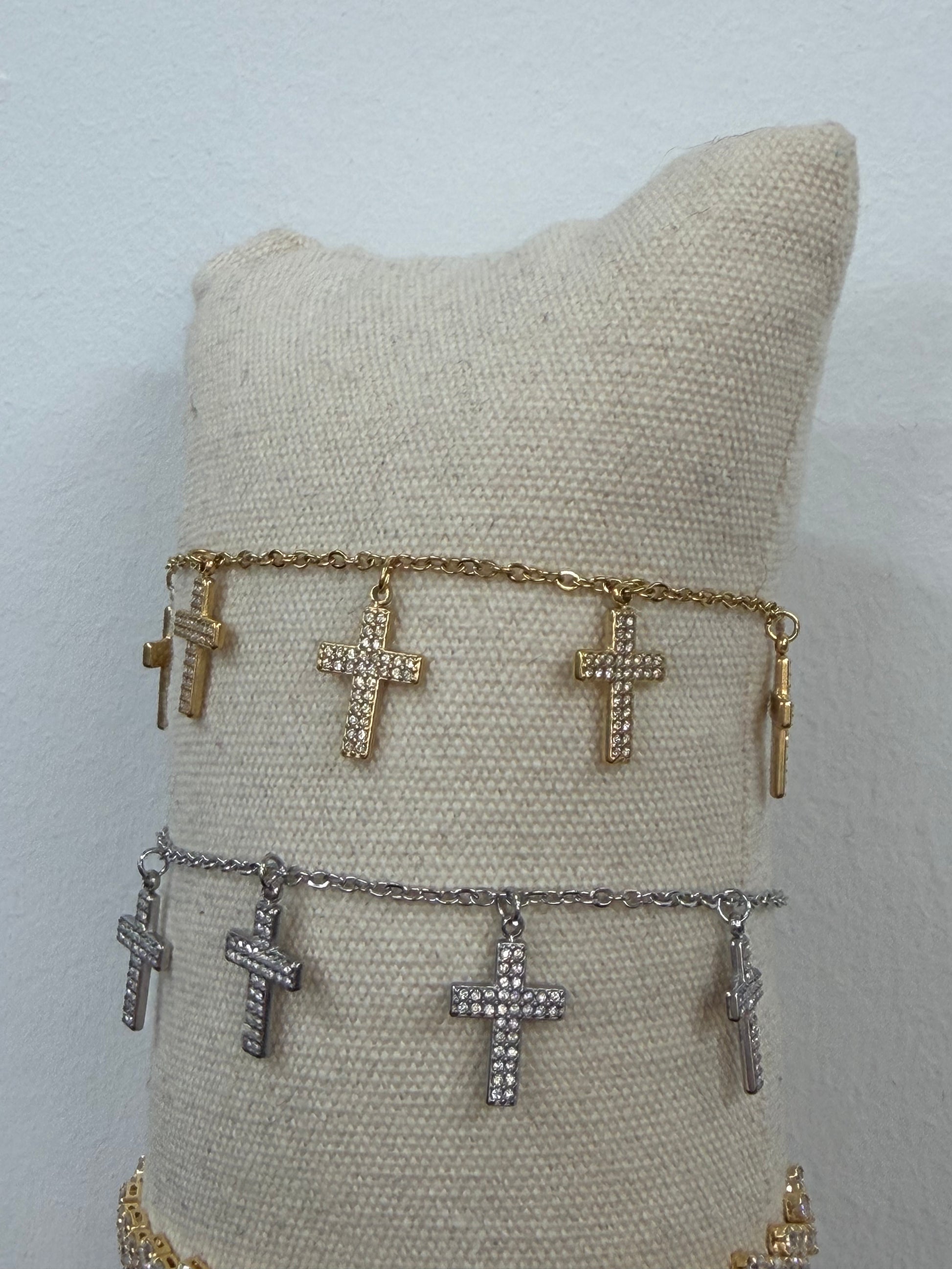 Bracciale Croce Brilli- JadeShop