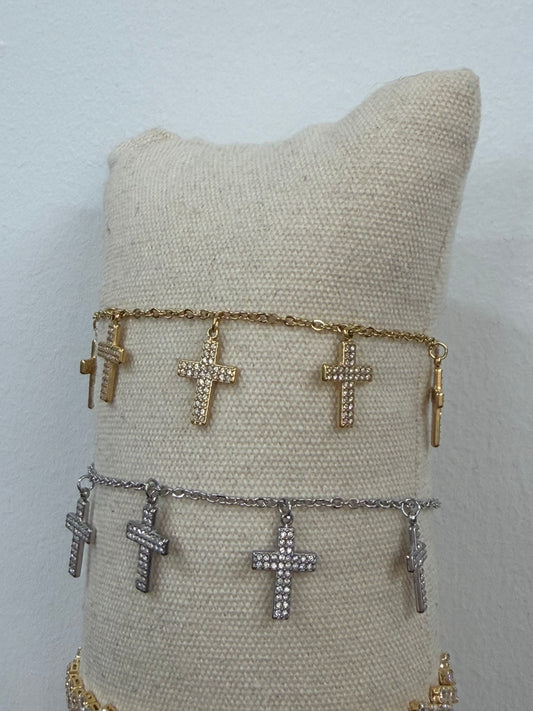 Bracciale Croce Brilli- JadeShop