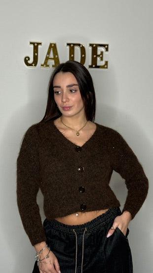 Cardigan Marrone- JadeShop