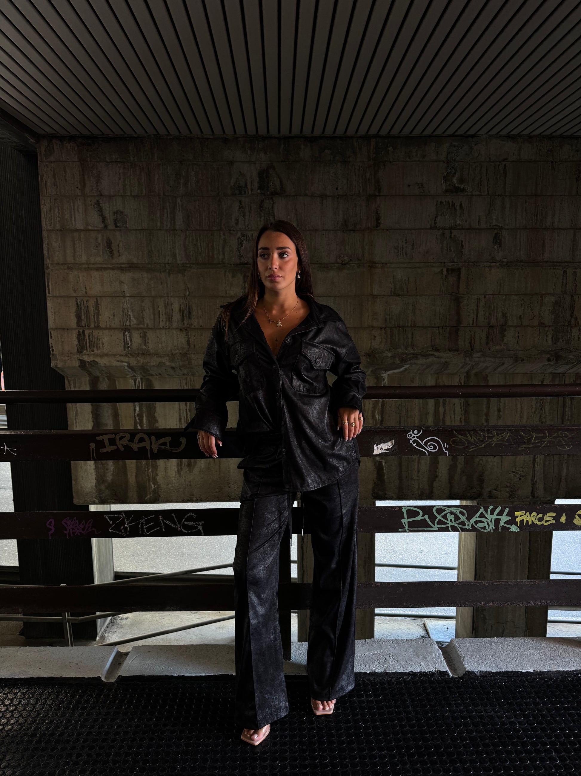 Coordinato Rebeka in camoscio- JadeShop