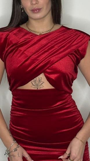 Dress Velvet- JadeShop
