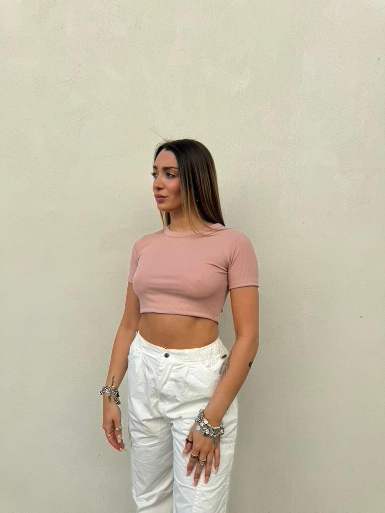 T-shirt Crop Kim- JadeShop