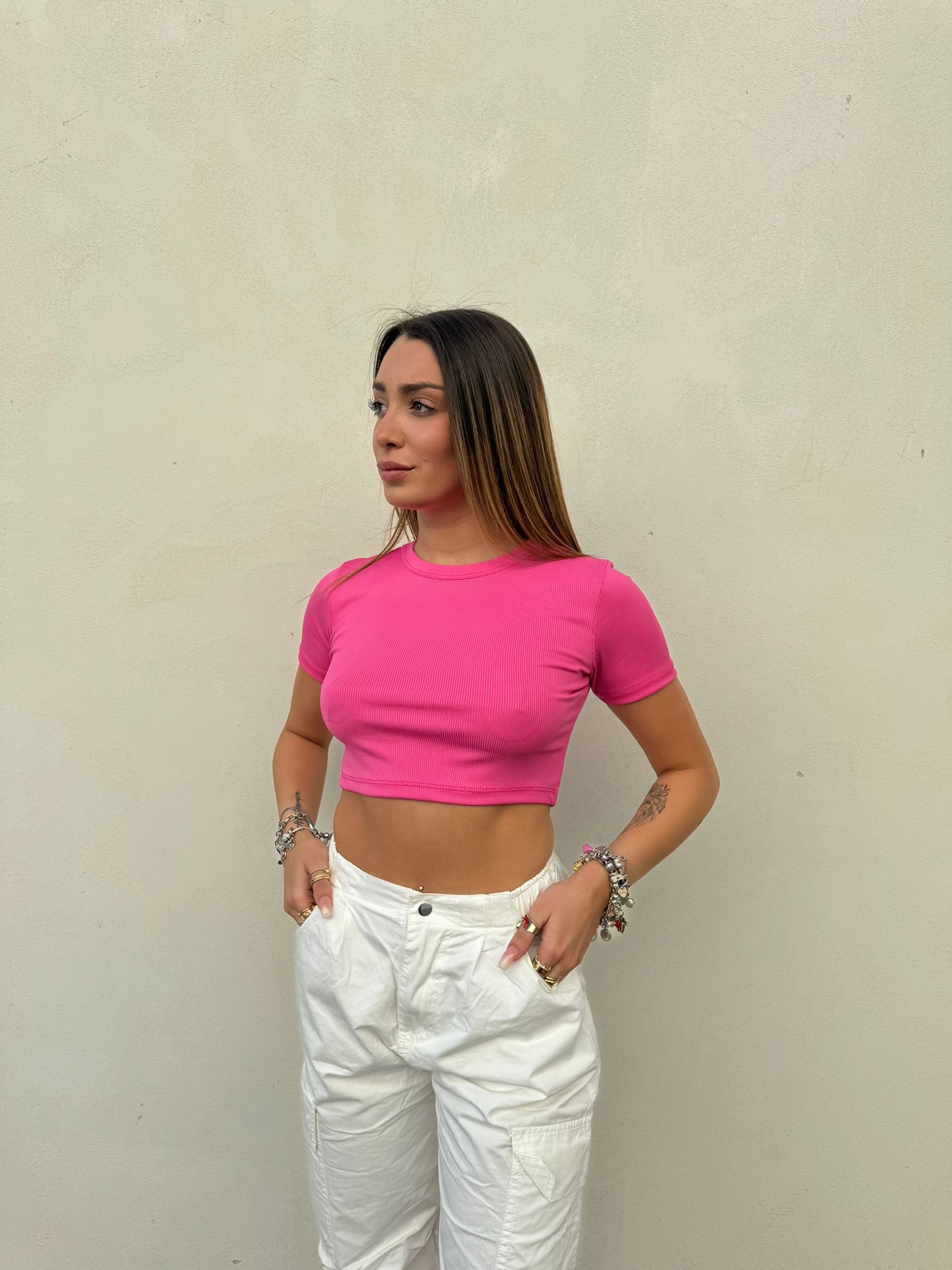 T-shirt Crop Kim- JadeShop