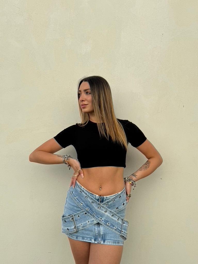 T-shirt Crop Kim- JadeShop