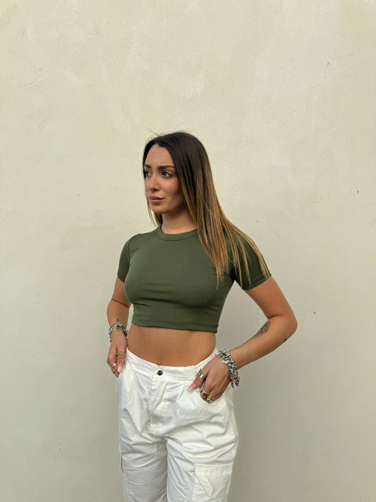 T-shirt Crop Kim- JadeShop